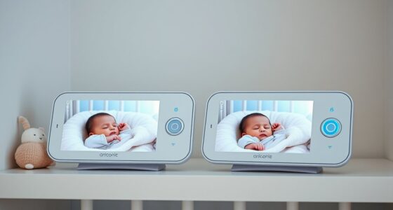 top split screen baby monitors