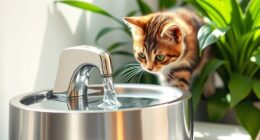 top stainless steel cat fountains