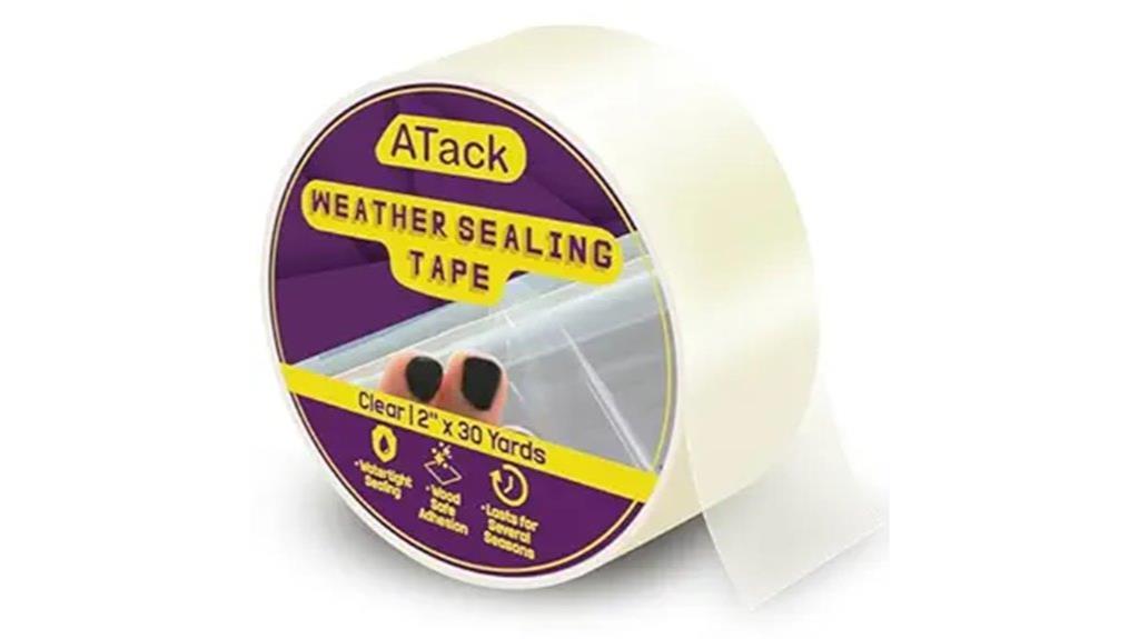 transparent sealing tape roll