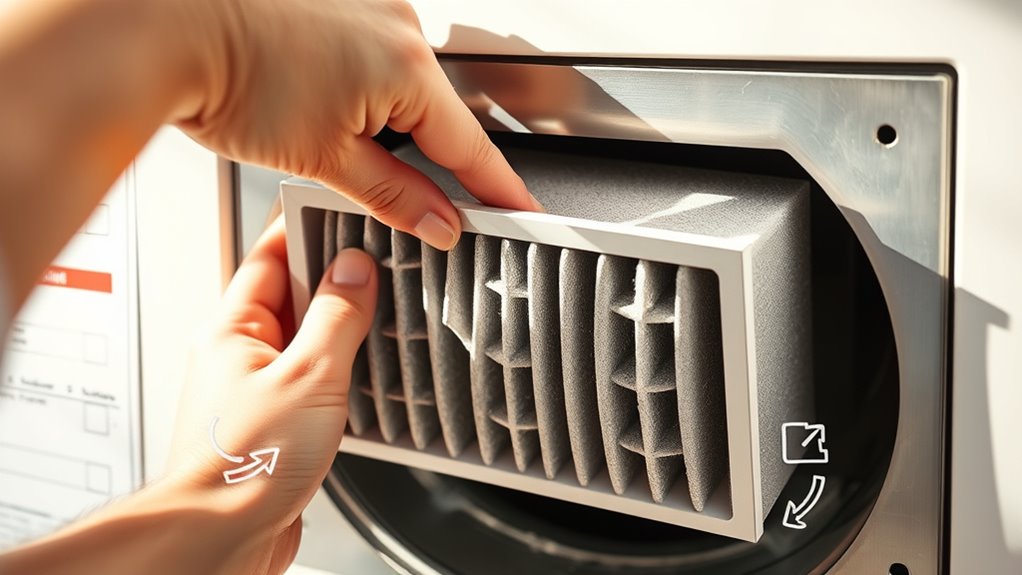 turn off system remove filter