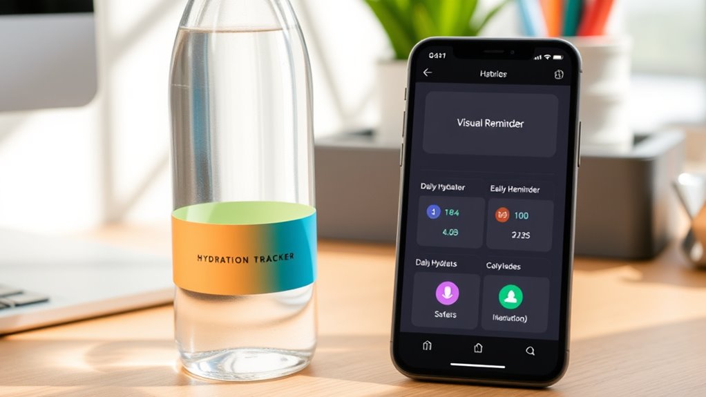 use visual hydration reminders