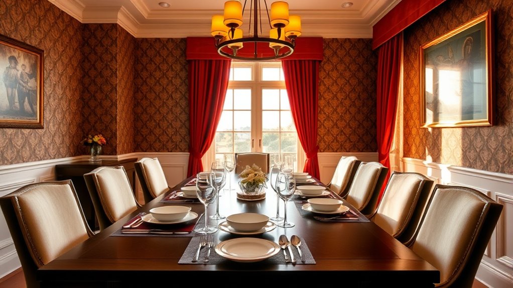 vibrant dining room colors
