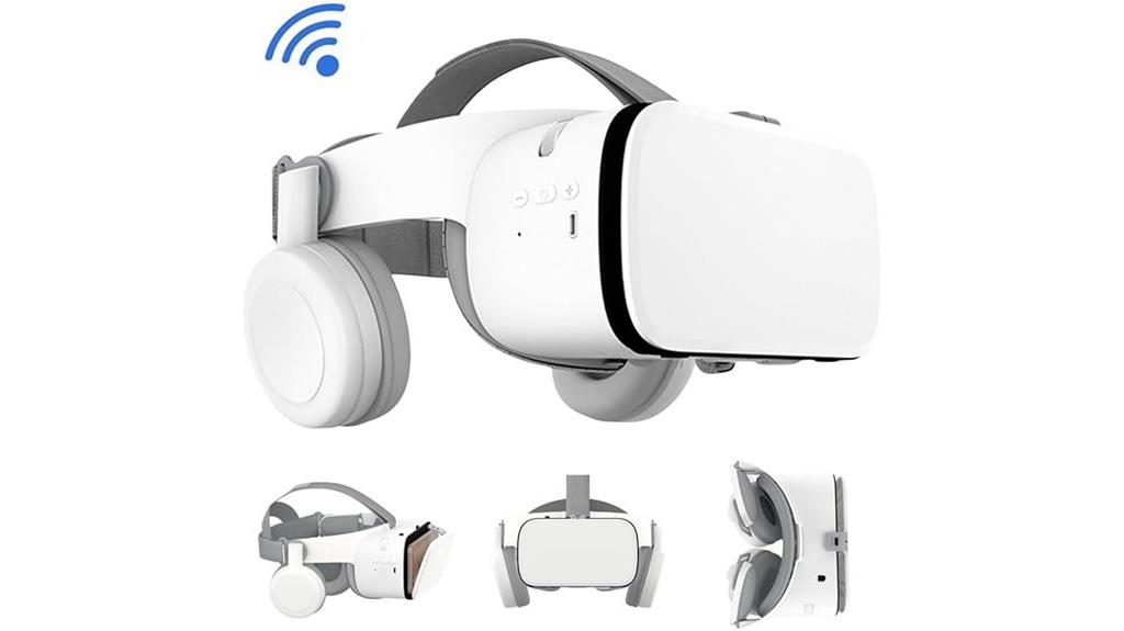 vr headset with headphones