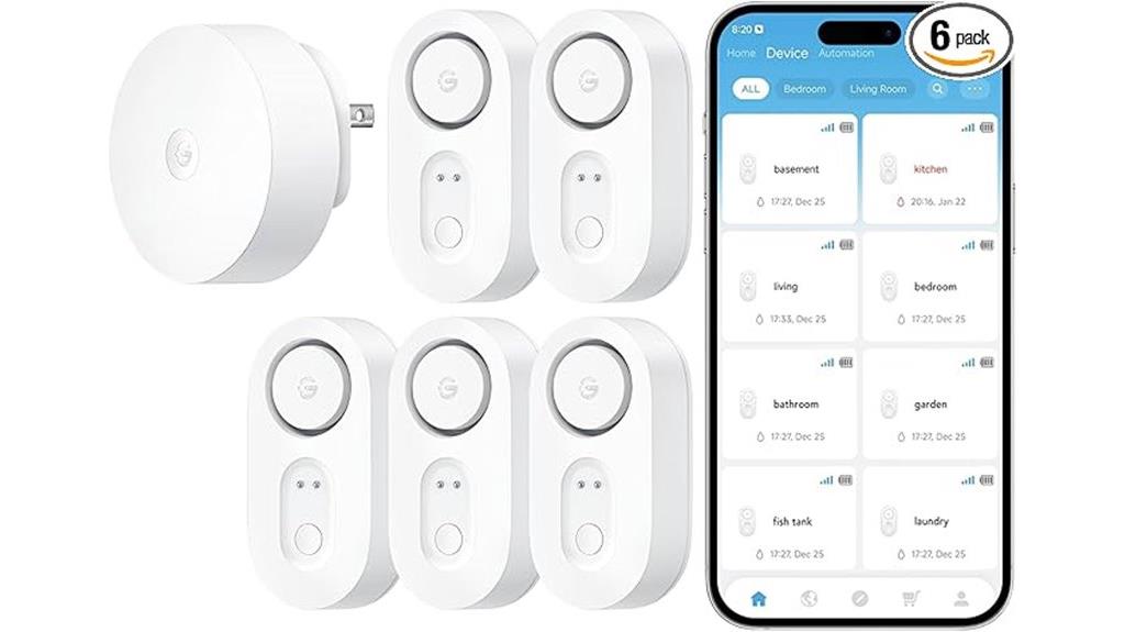 water leak detector set