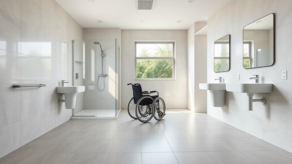 wheelchair turning space requirements