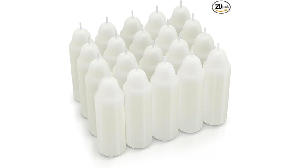 white 12 hour candle pack