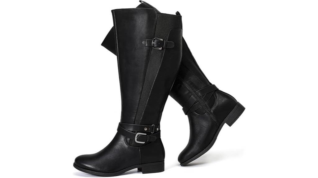 wide calf knee boots