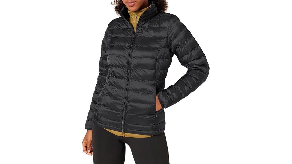women s lightweight water resistant puffer