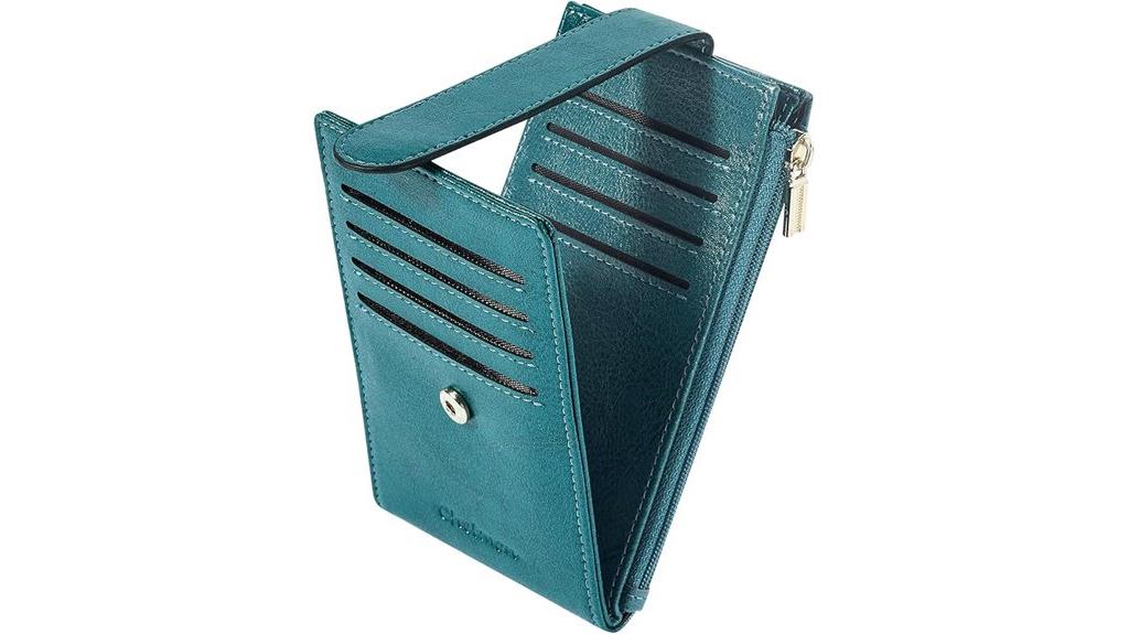 women s rfid wallet with zipper