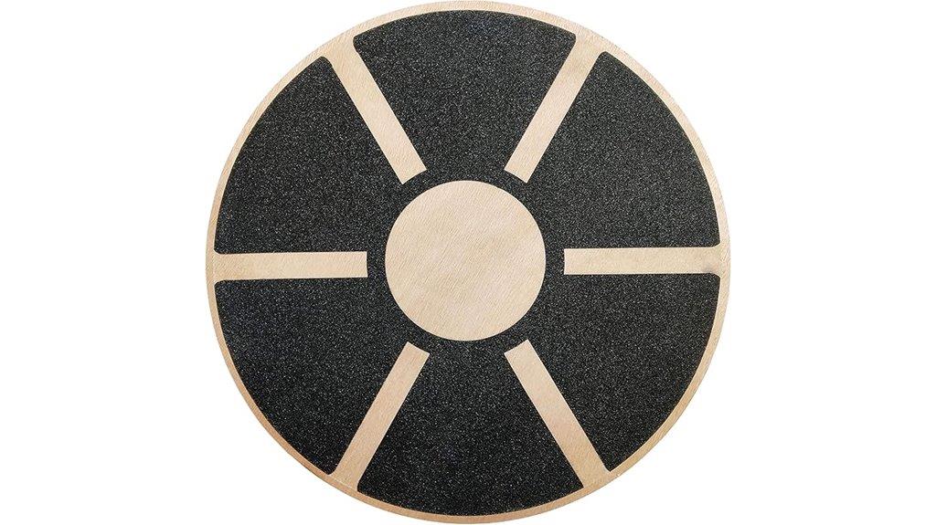 wooden wobble balance board