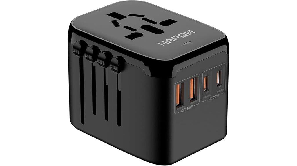 worldwide adapter with fast charging