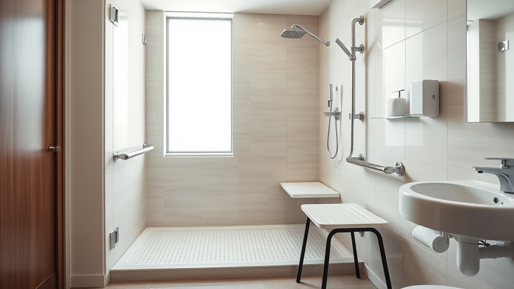 accessible bathroom fixture setup