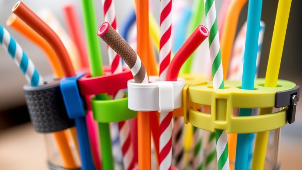 accessible straw holder options