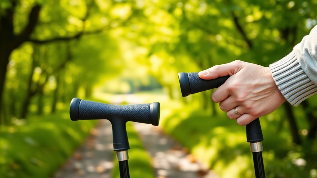 adjustable ergonomic supportive poles