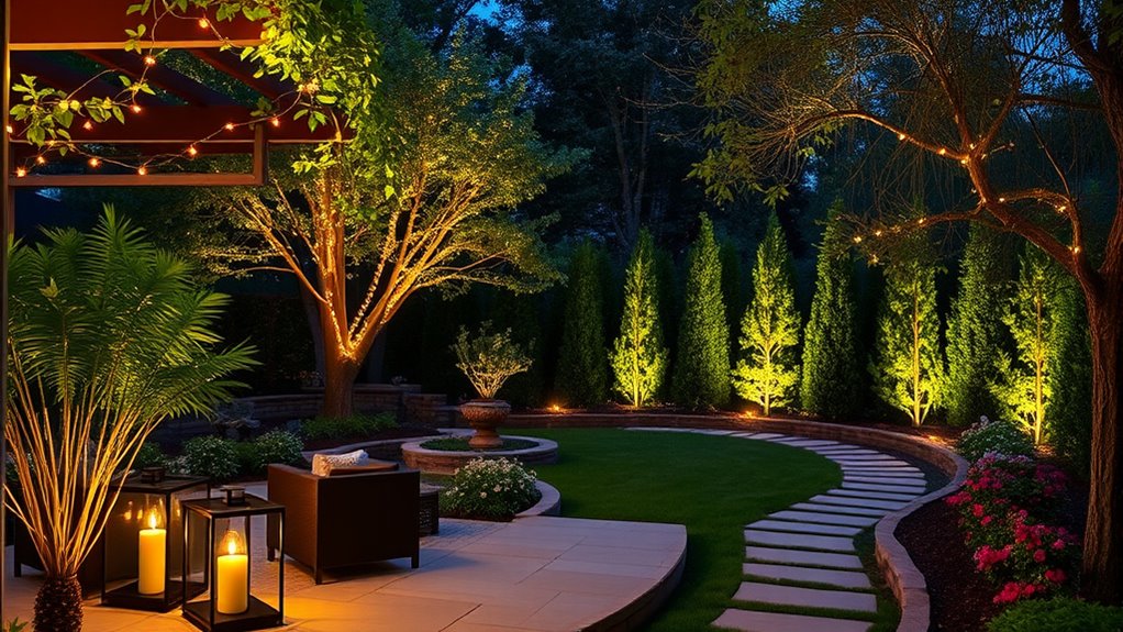 backyard lighting ideas 2025