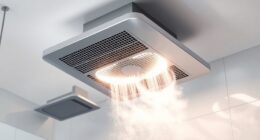 bathroom fan with heater