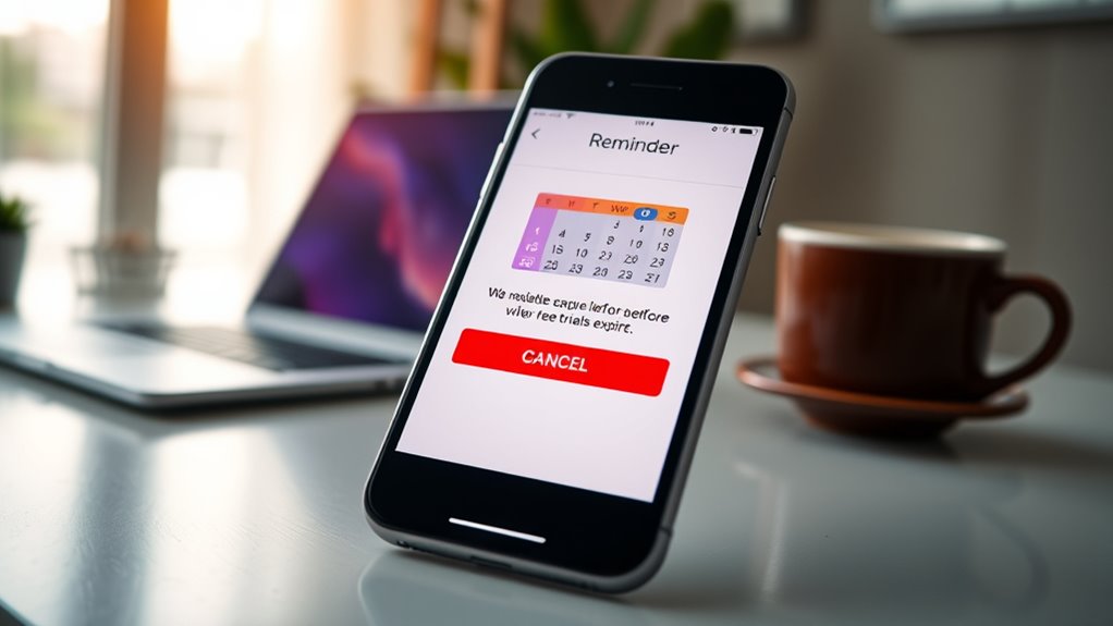 cancel trials before expiry