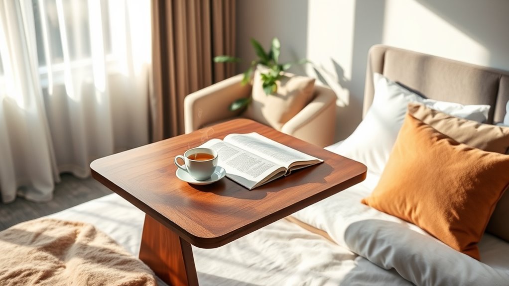 choose adjustable sturdy overbed tables