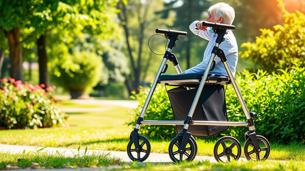 choosing safe portable rollators