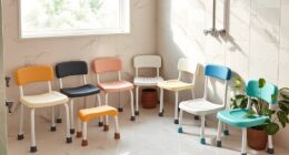 comfortable disabled shower seating