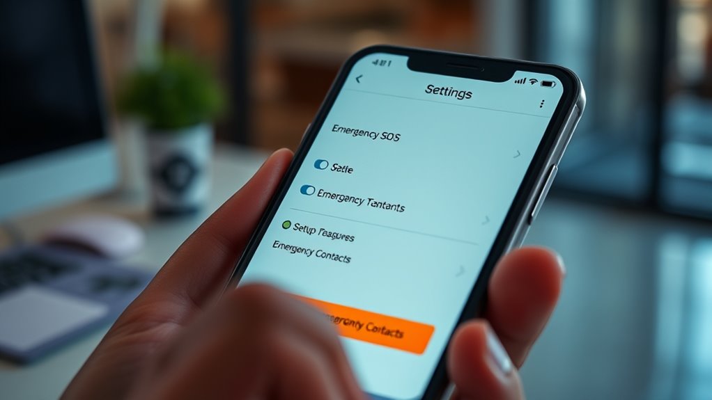 customize emergency sos settings