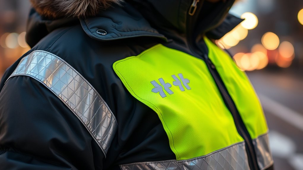 enhance visibility with reflective accessories
