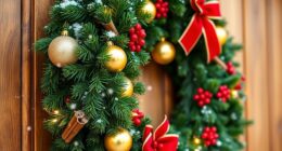 festive front door decor