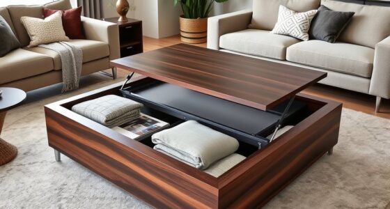 large stylish storage tables