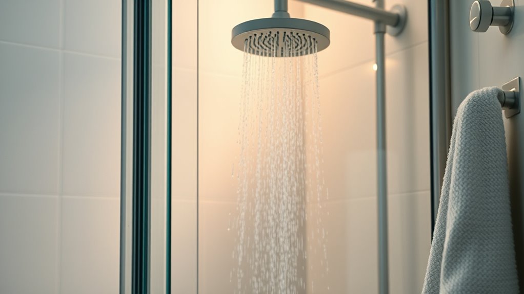 limit shower duration for hydration