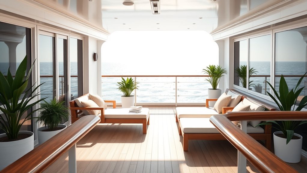 locate peaceful upper decks