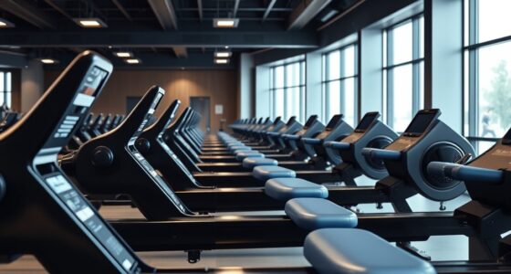 low seat height rowing machines