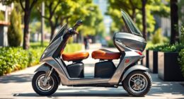 luxury captain seat scooters