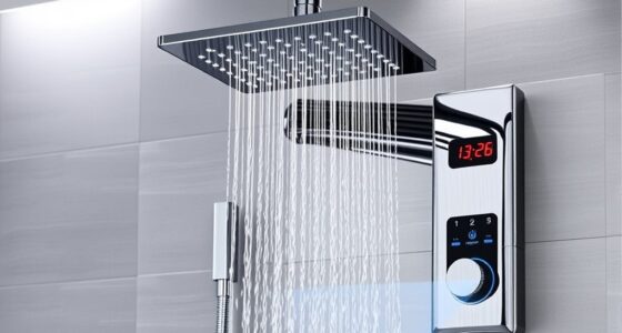 luxury thermostatic shower panels