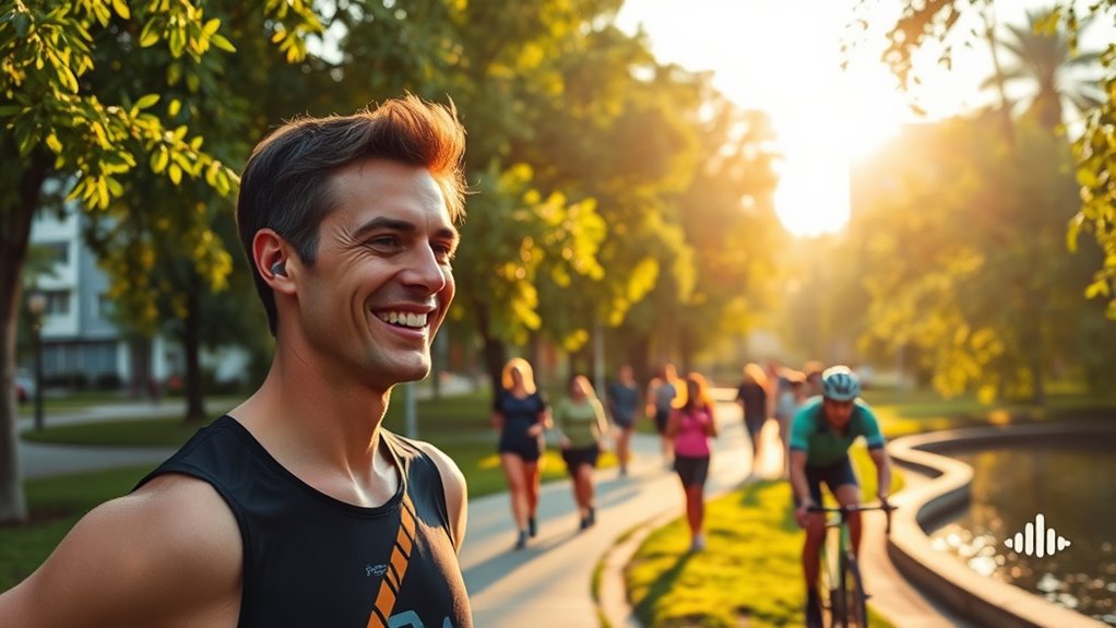 music enhances walk mood