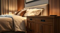 nightstands with lighting outlets
