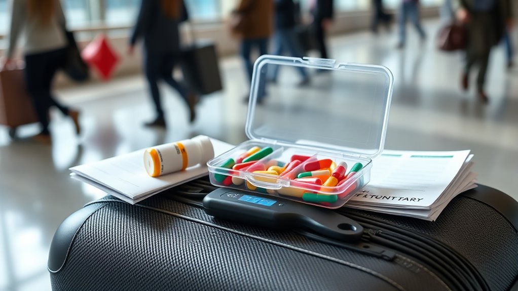 organize medications for travel