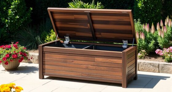 outdoor storage bench options