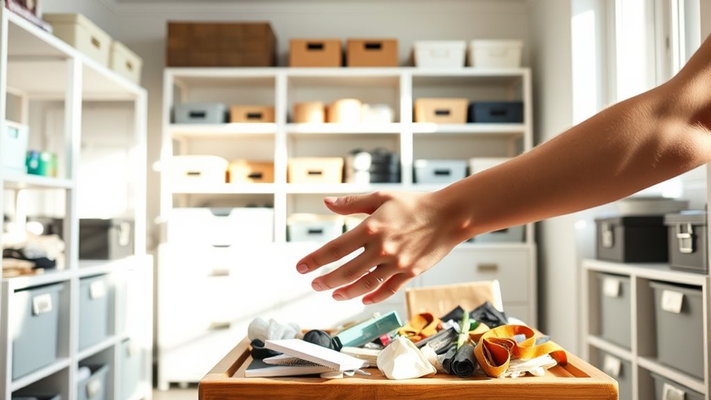 quick declutter and organize