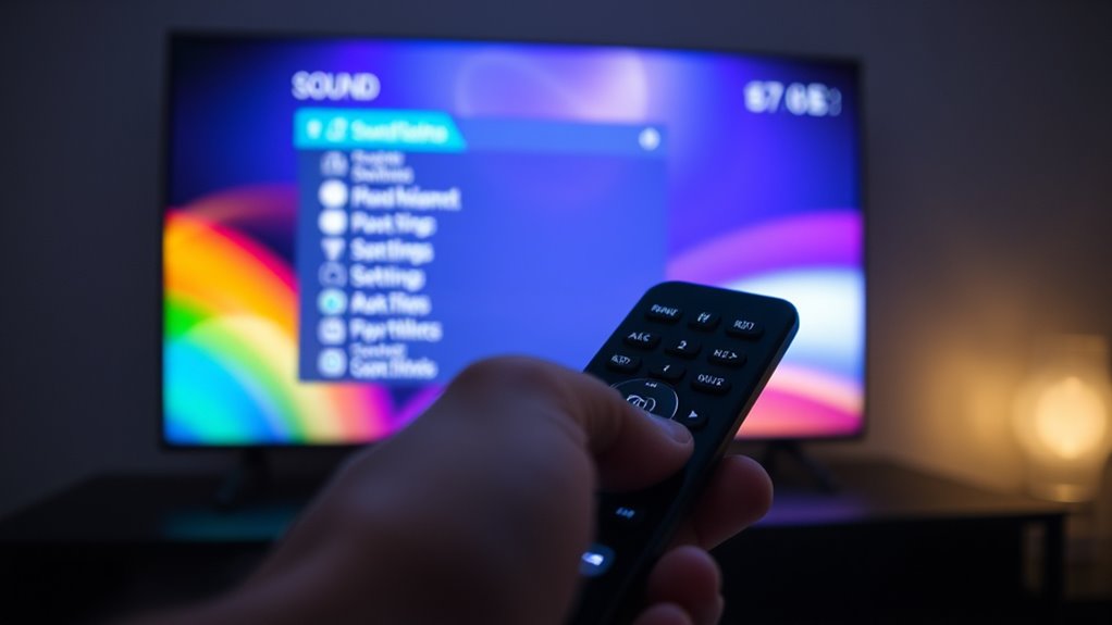 reset tv sound to default