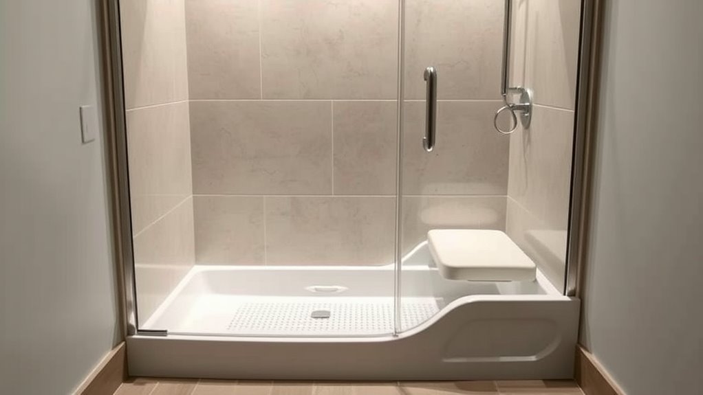 safe accessible shower features