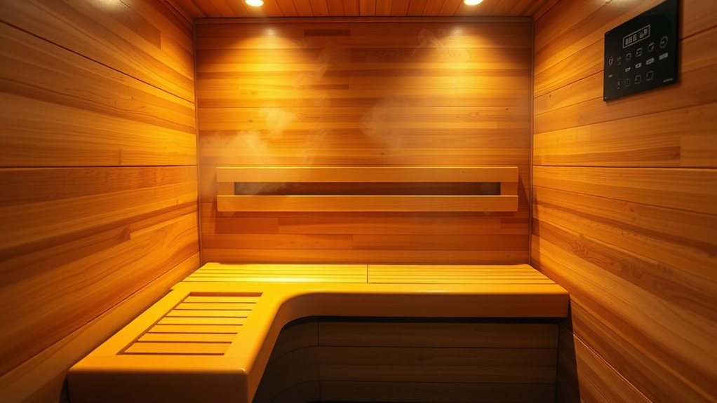 sauna size safety features
