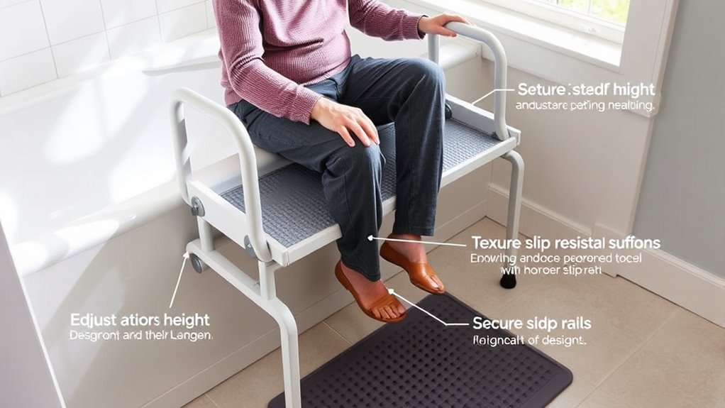 senior bathtub safety features