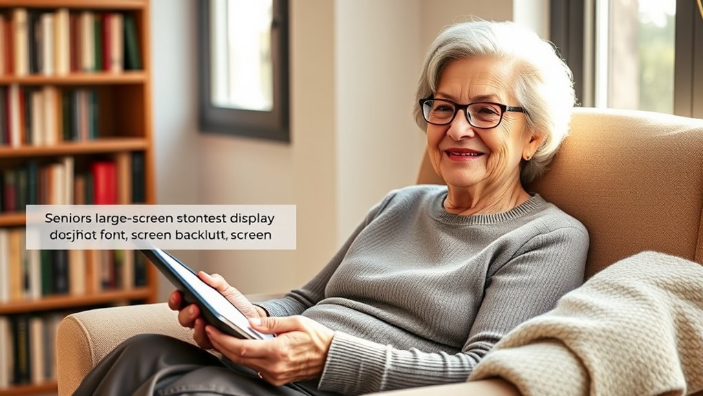 senior friendly e reader features