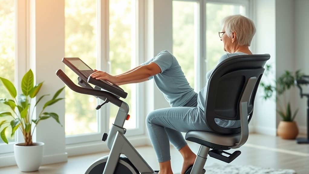 senior friendly exercise bike options