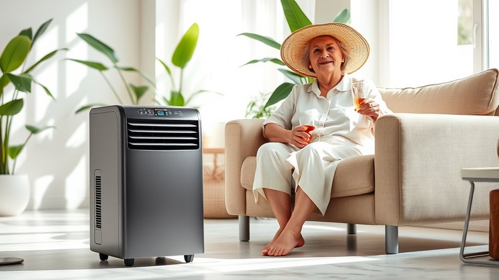 senior friendly quiet portable