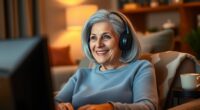senior friendly tv headphones