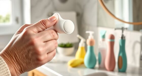 senior skincare lotion tools