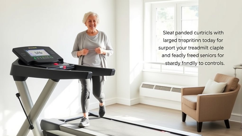 senior treadmill safety features