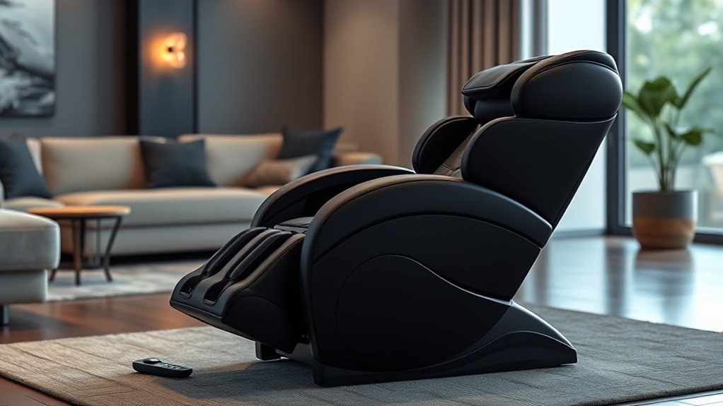 sl track massage chair features