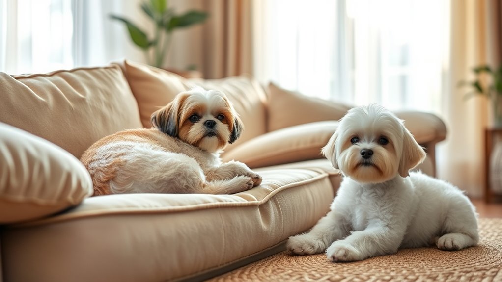 small relaxed dog companions